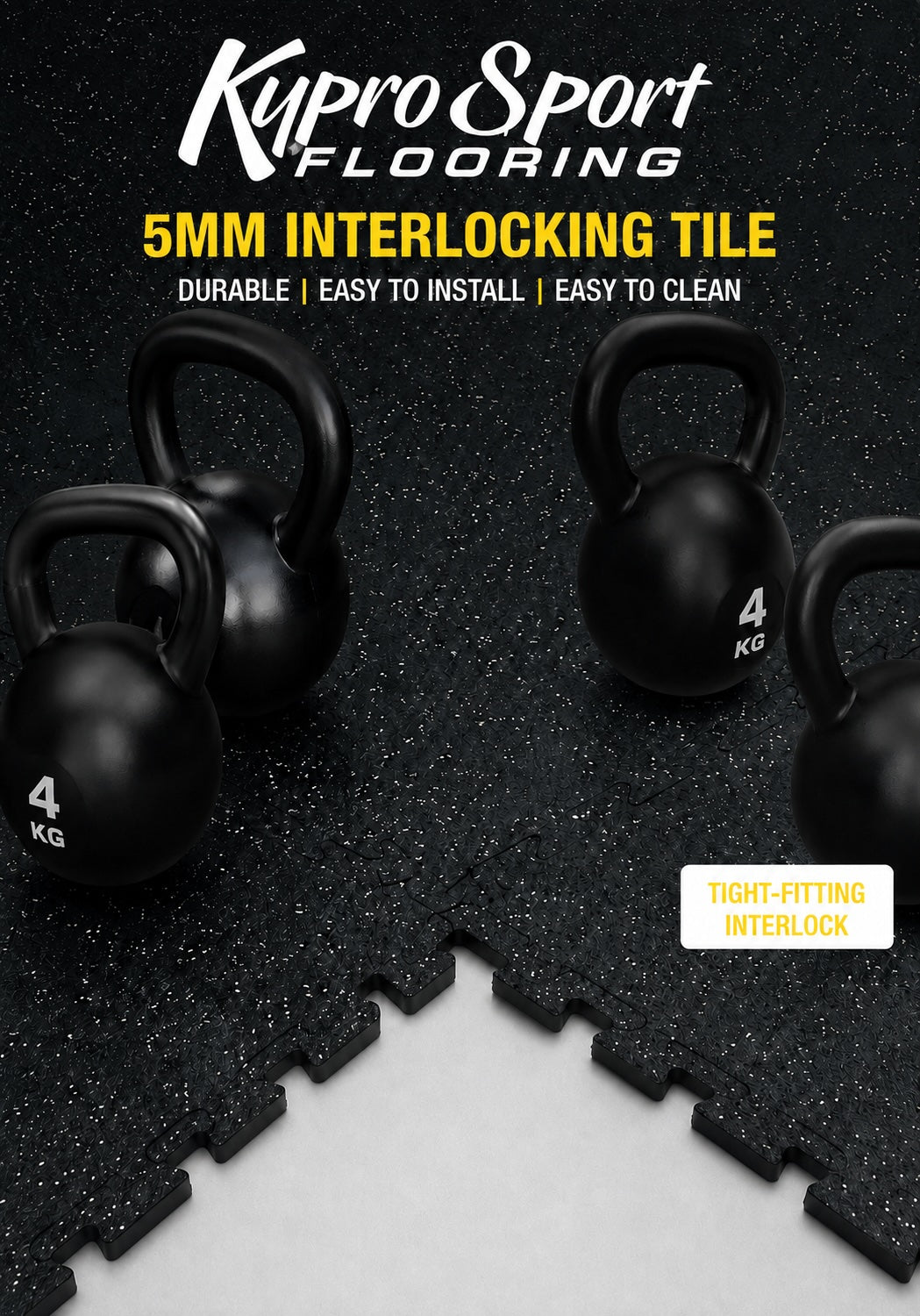 Kypro Rubber Gym Tiles 5mm