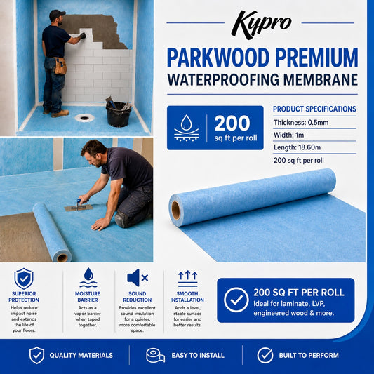 Parkwood Premium Waterproofing Membrane, 200 sqft (1m * 18.6m)