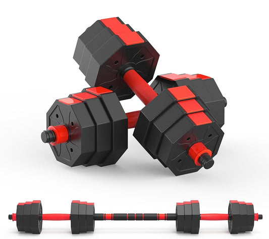 Adjustable Dumbbell, Barbell Set (44lbs)