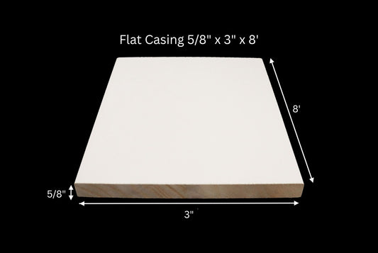 3" Flat Casing 5/8" x 3" x 8'