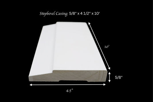 Step Bevel Casing 5/8" x 4 1/2" x 10'